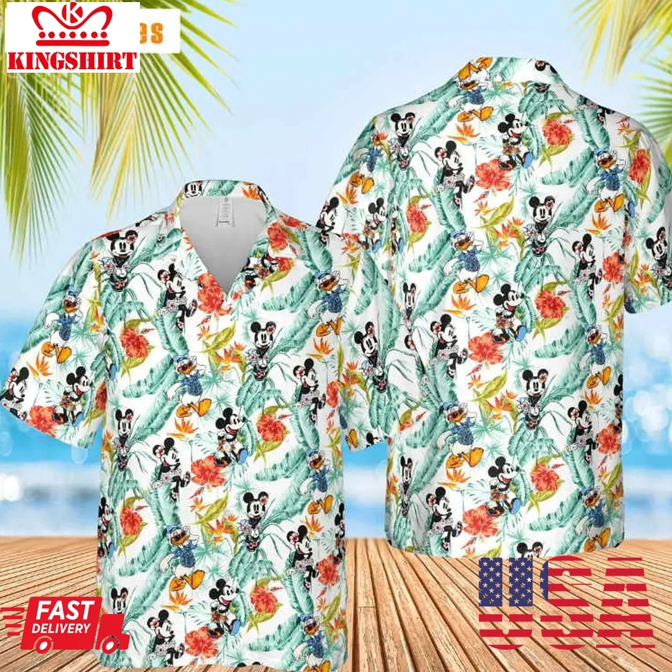Disney Mickey Hawaiian Shirt, Tropical Hawaiian Shirt Size up S to 5XL
