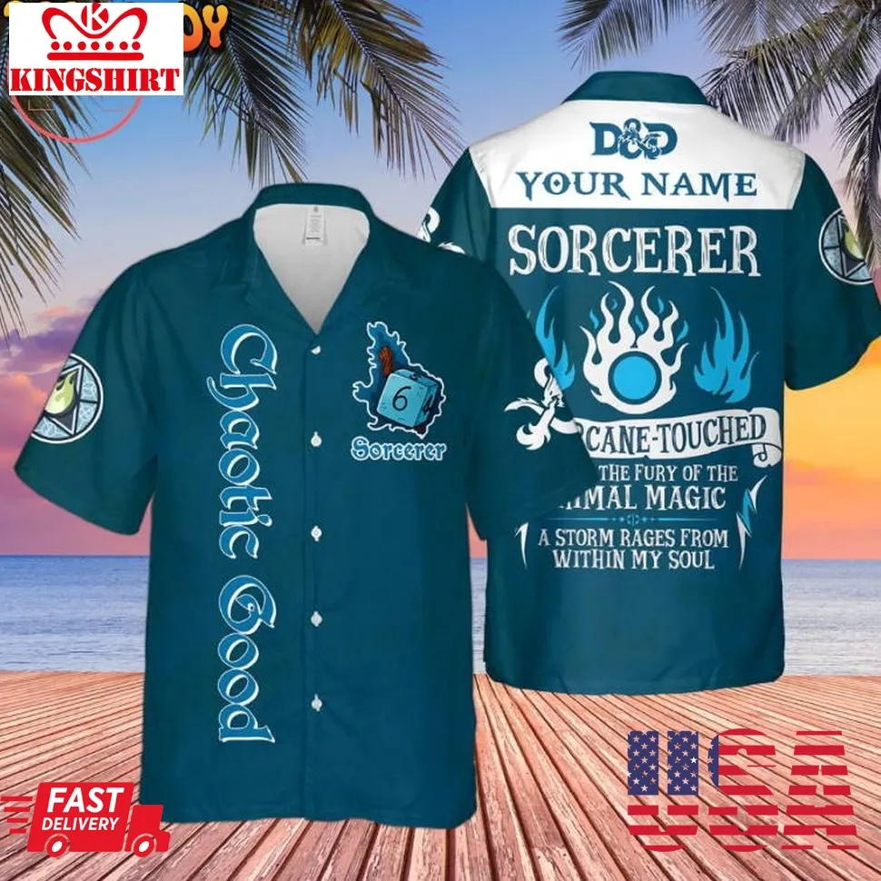 Dnd Chaotic Good Sorcerer Custom Hawaiian Shirt Size up S to 5XL
