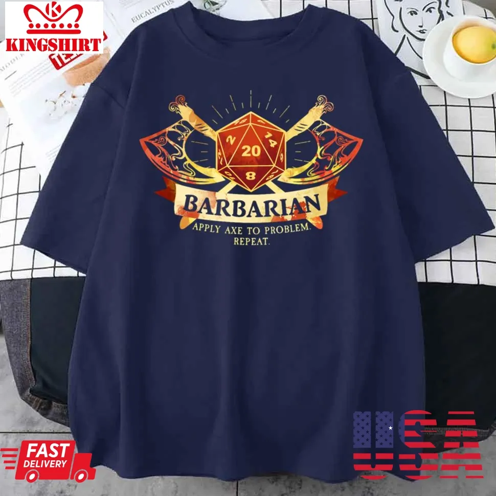 Dungeons And Dragons Barbarian Unisex T Shirt Plus Size