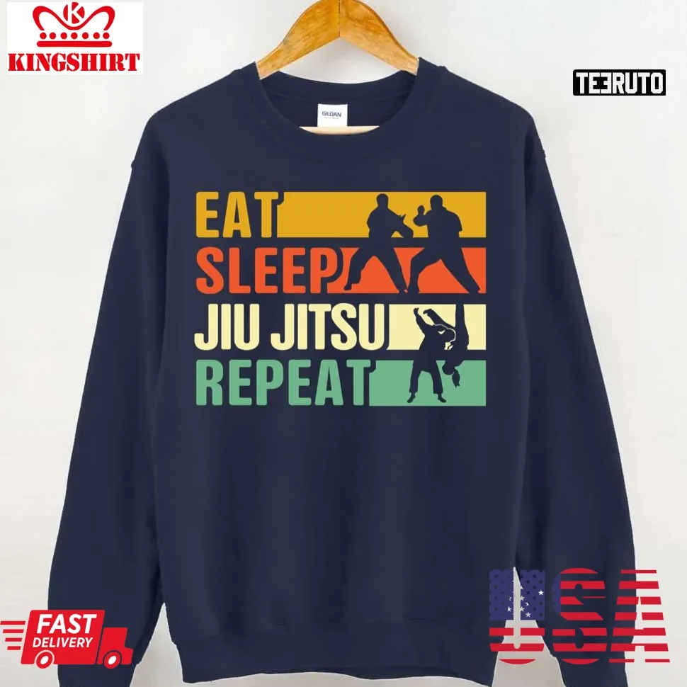 Eat Sleep Jiu Jitsu Repeat Unisex Sweatshirt Unisex Tshirt