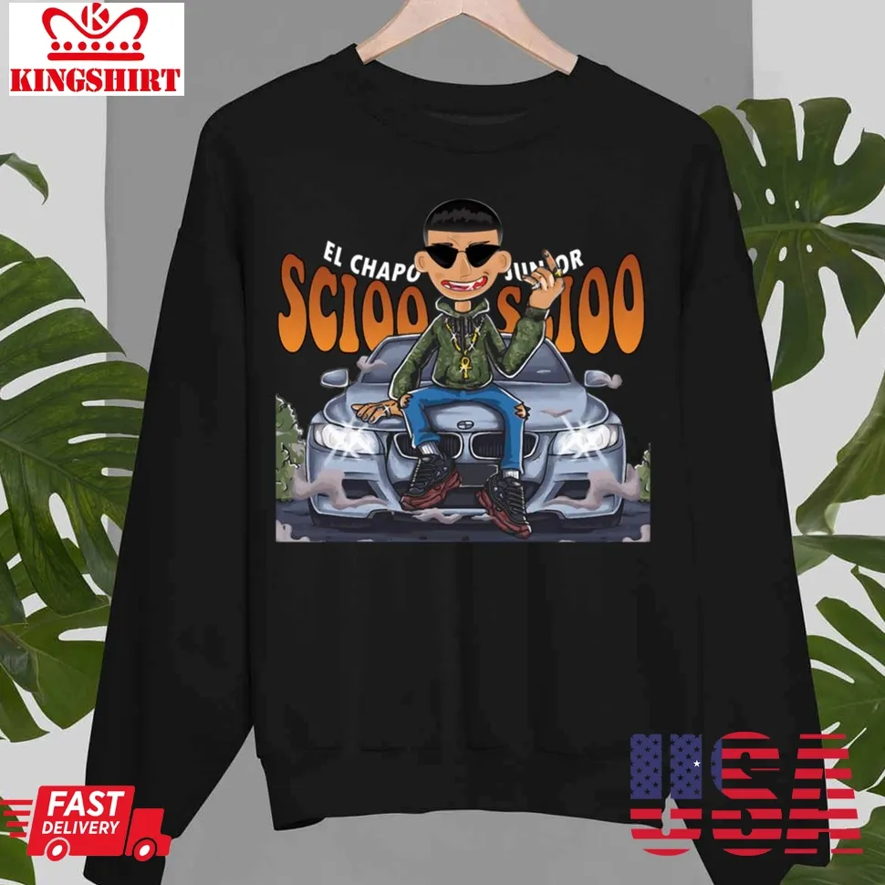 El Chapo Junior Rapper Rap Hip Hop Italy Salerno Music Milan Car Gold Neckla Unisex Sweatshirt Size up S to 4XL