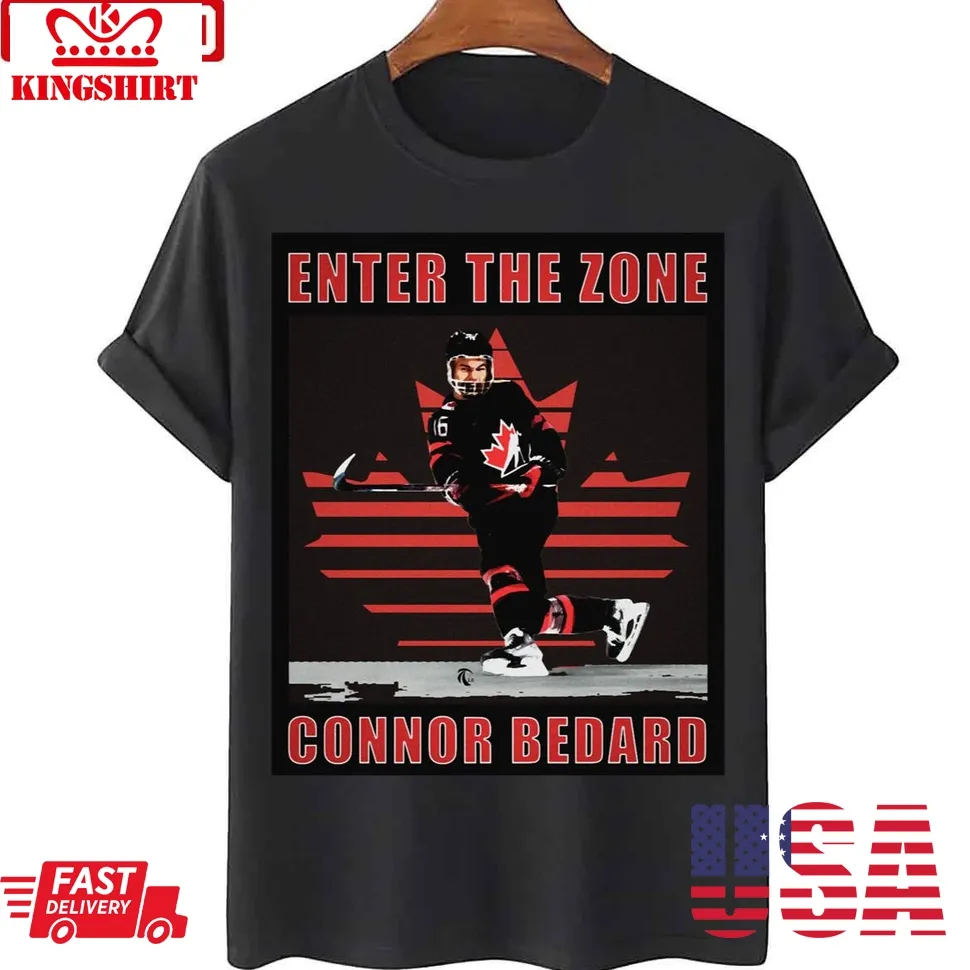 Enter The Zone Connor Bedard Unisex T Shirt Plus Size