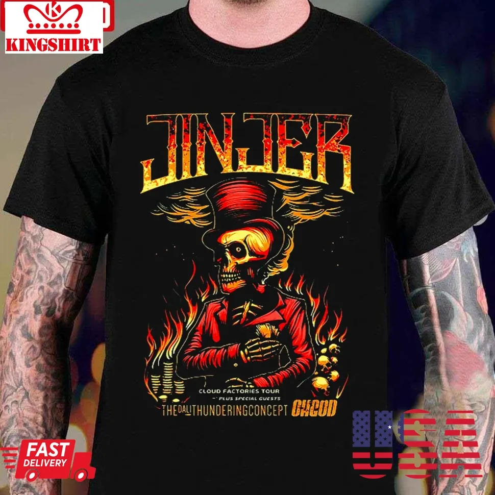Fire Membra Skull 3 Jinjer High Unisex T Shirt Size up S to 4XL
