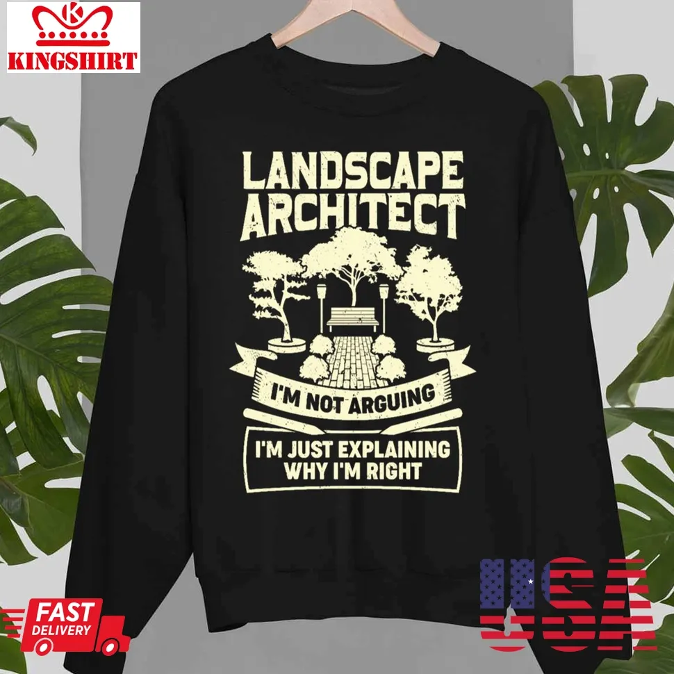 Funny Landscape Architect Job Designer Unisex Sweatshirt Size up S to 4XL