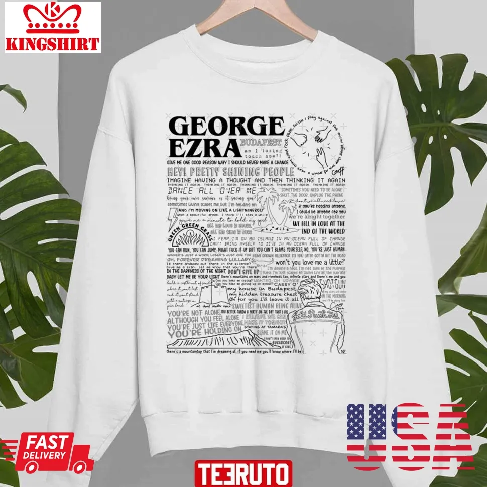 George Mix Black George Ezra Unisex T Shirt Plus Size