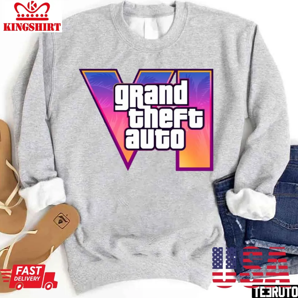 Grand Theft Auto Vi Graphic Unisex T Shirt Size up S to 4XL