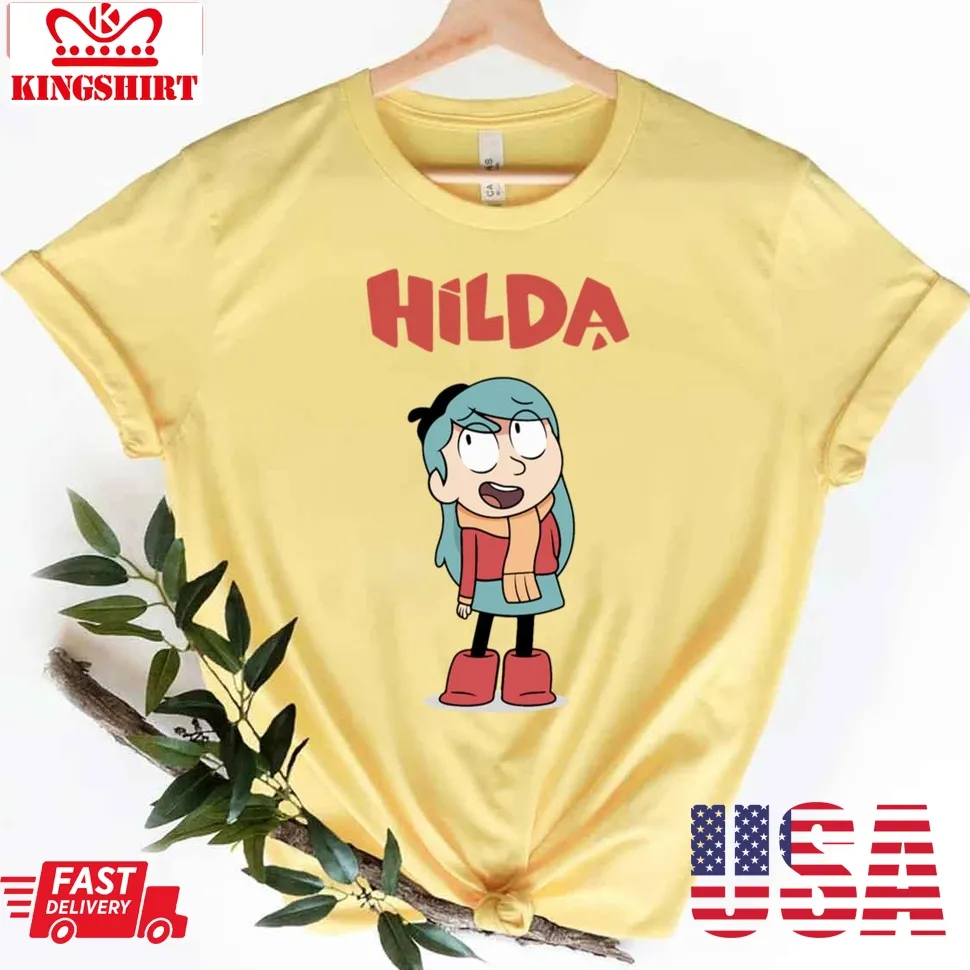 Hilda With Name Cartoon Unisex T Shirt Size up S to 4XL