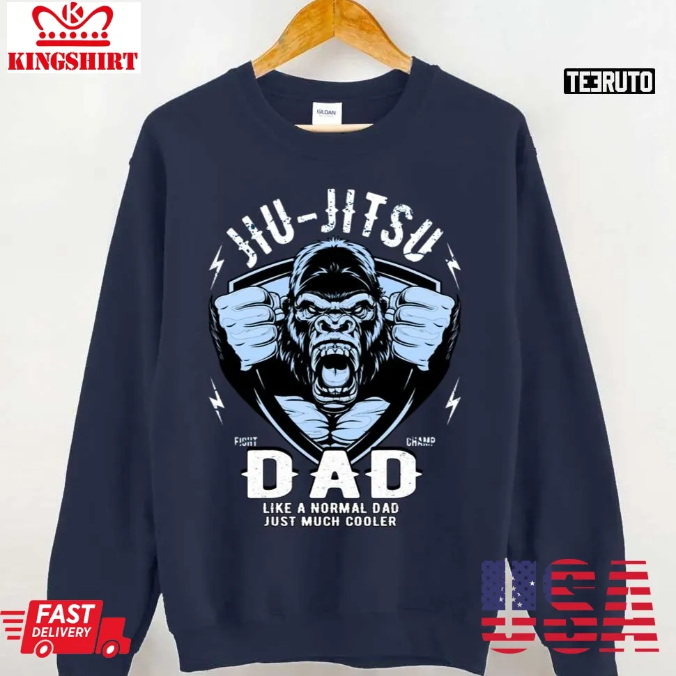 Jiu Jitsu Dad Gorilla Edition Cool Jiu Jitsu Unisex Sweatshirt