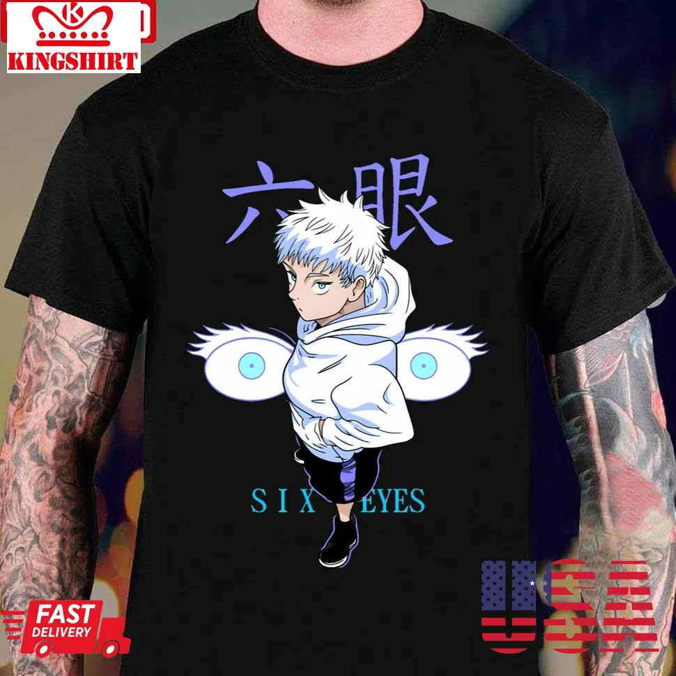 Jujutsu Kaisen Kid Six Eyes Gojo Satoru Unisex T Shirt