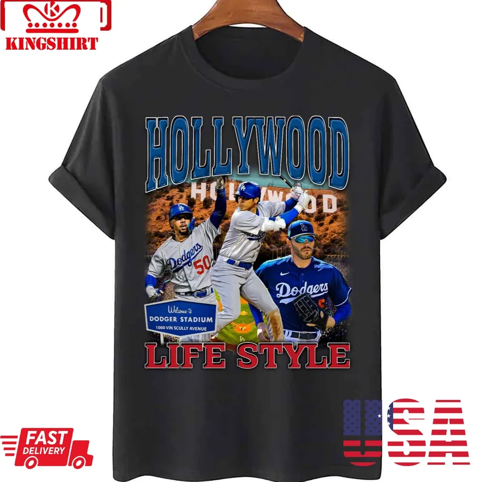 Los Angeles Dodgers Shohei Ohtani Hollywood Lifestyle Unisex T Shirt