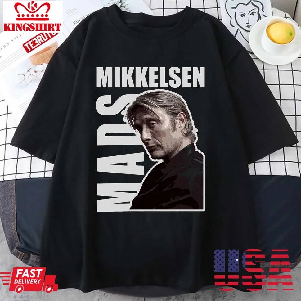 Mads Mikkelsen Vector Art 2 Unisex T Shirt