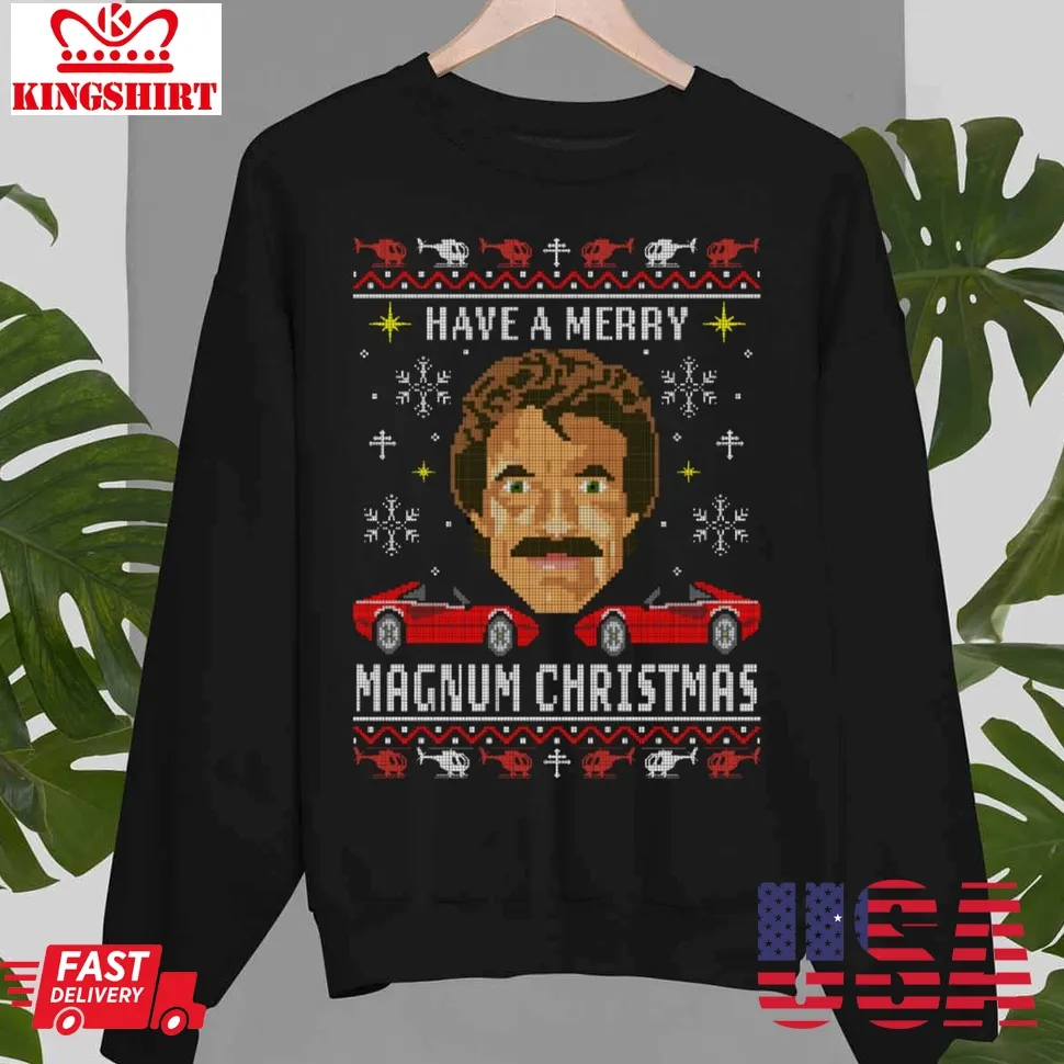 Magnum Christmas Tom Selleck Unisex T Shirt