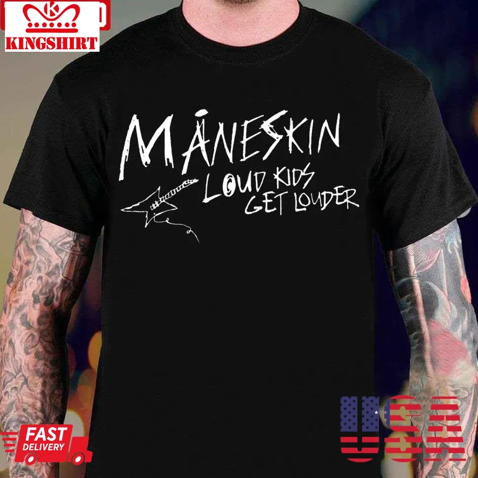Maneskin Loud Kids On Tour Unisex T Shirt