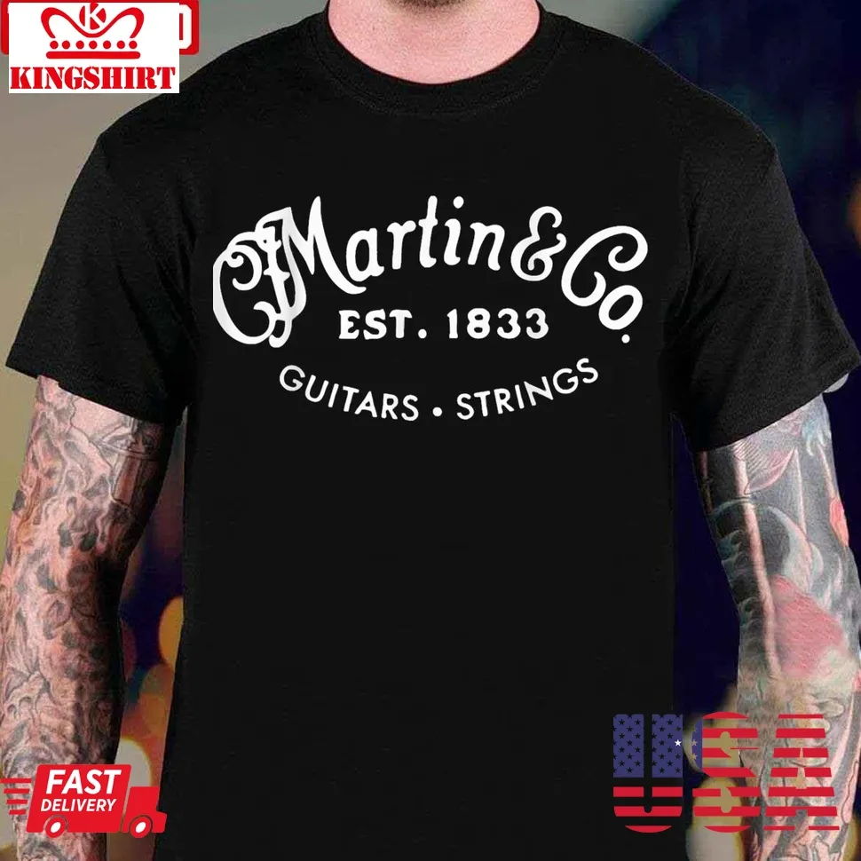 Martin Guitars Logo Merchandise Unisex T Shirt
