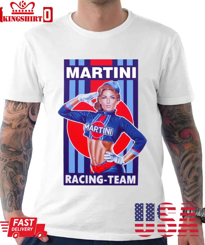 Martini Racing Pin Up Unisex T Shirt