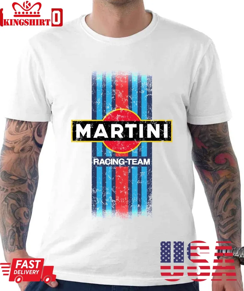 Martini Racing Retro Unisex T Shirt