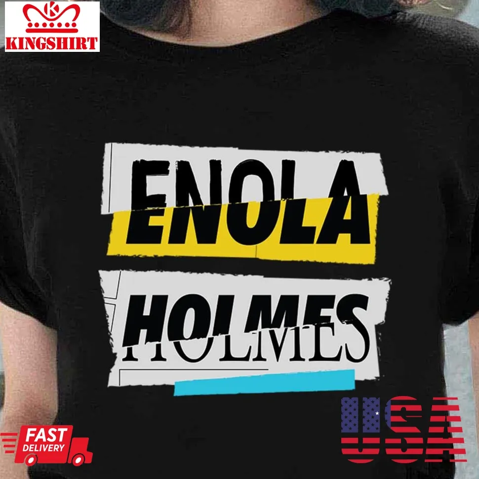 Newspaper Enola Holmes Style Shirt