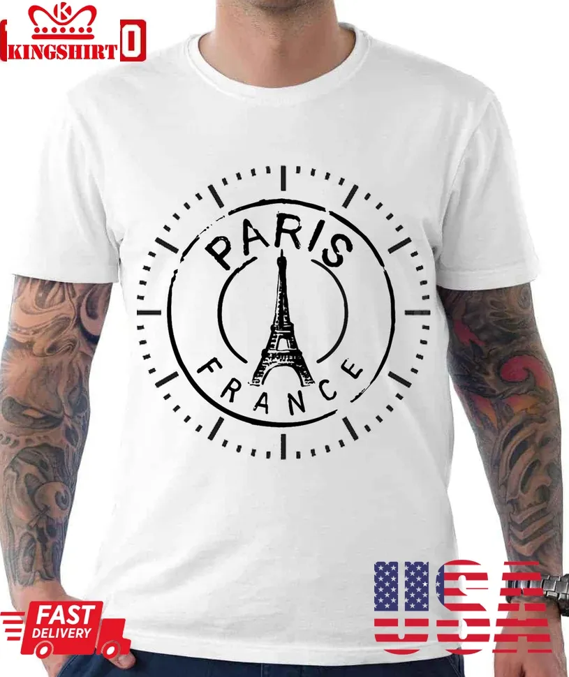 Paris Time Zone Newsroom Wall Unisex T Shirt