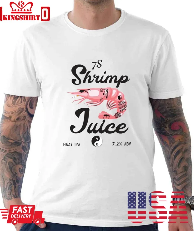 Pink Shrimp Unisex T Shirt