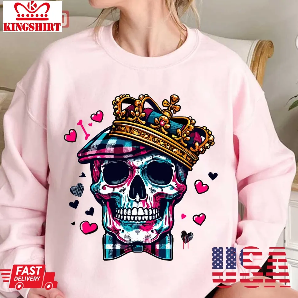 Preppy Skeleton Royal Heart Symphony Unisex Sweatshirt