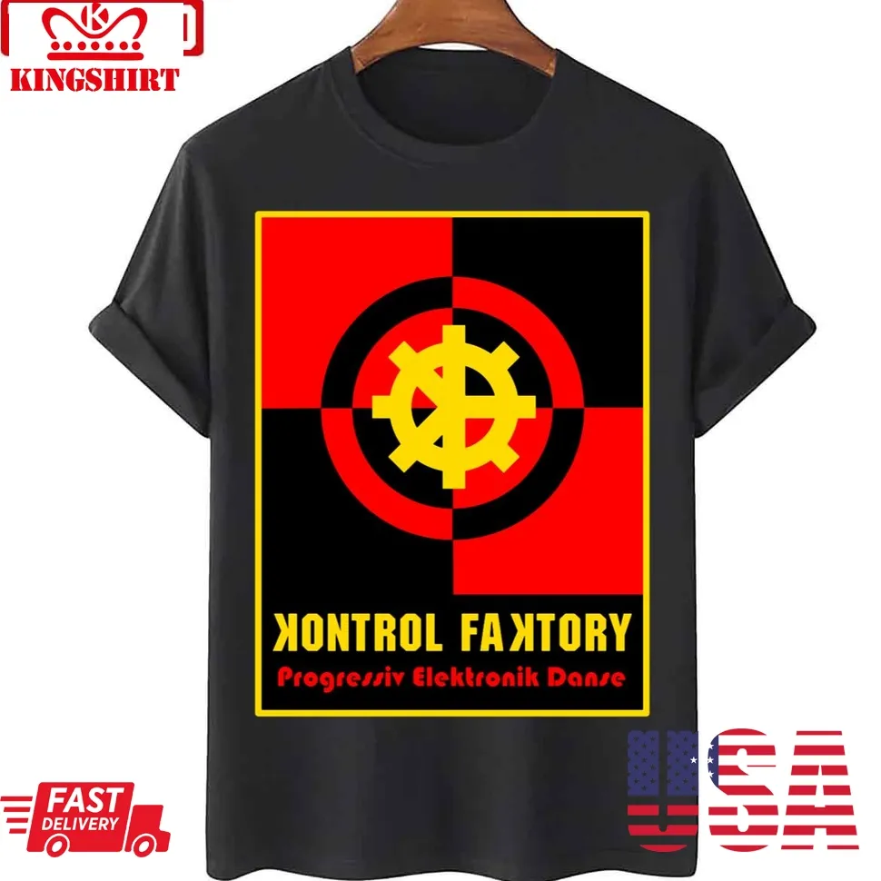 Progressiv Elektronik Danse Kontrol Faktory Unisex T Shirt
