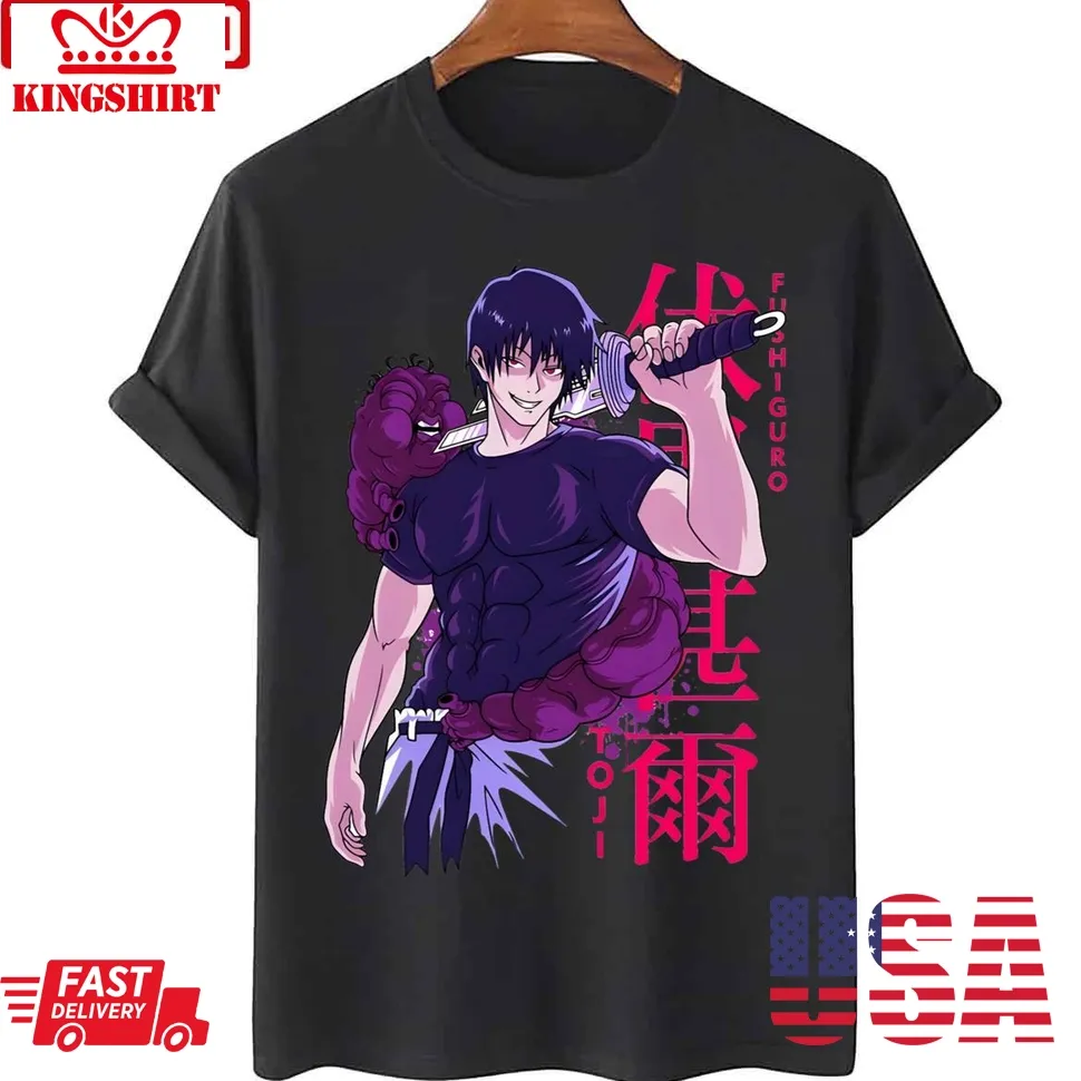 Sorcerers Hunter Toji Jujutsu Kaisen Fushiguro Anime Unisex T Shirt