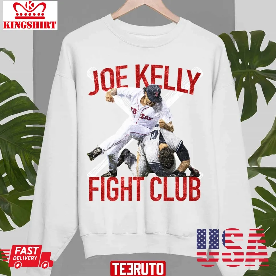 Vintage Joe Kelly Fight Boston Baseball Club Relaxed Fit Unisex Sweatshirt