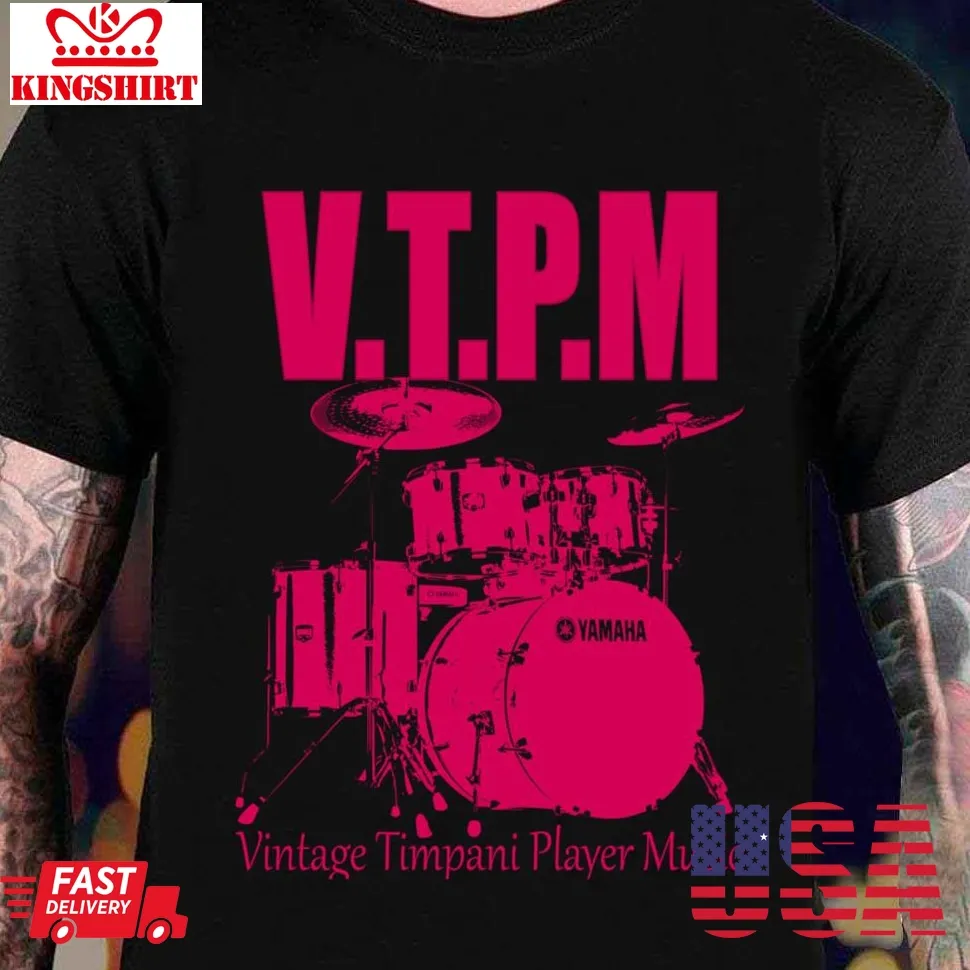 Vintage Timpani Player Music Graphic Shirt