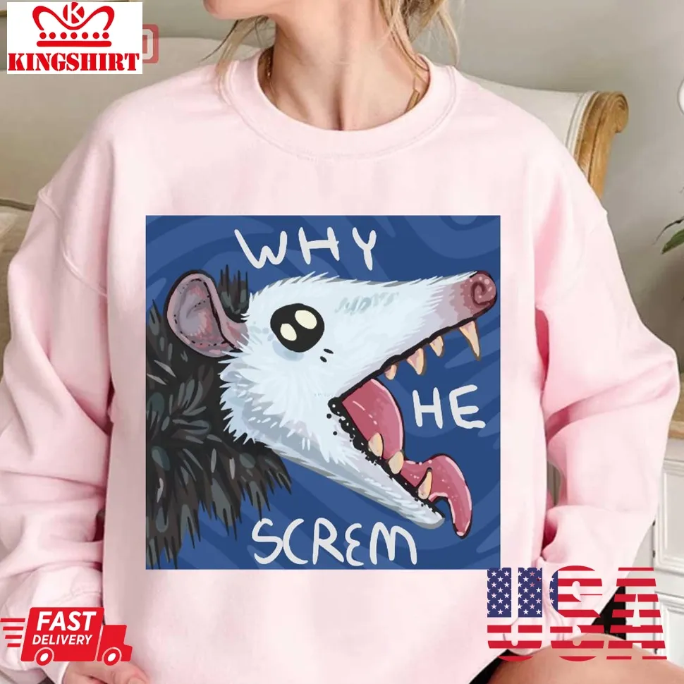 Why He Screm Unisex Sweatshirt Size up S to 4XL