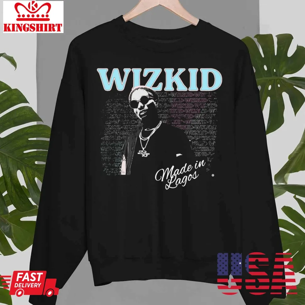 Wizkid Cotton Graphic Unisex Sweatshirt Plus Size