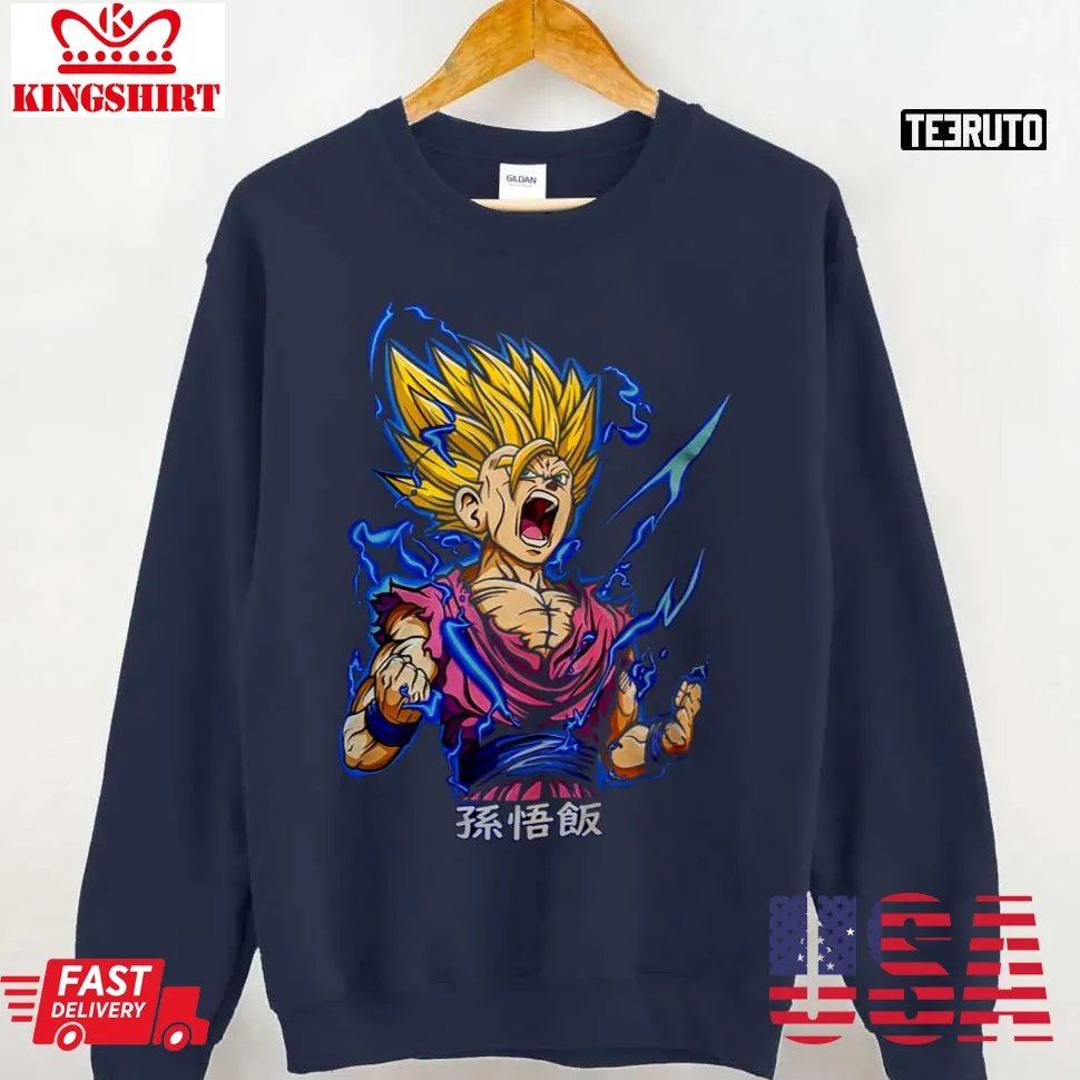 Young Gohan Graphic Dragon Ball Unisex Sweatshirt Plus Size