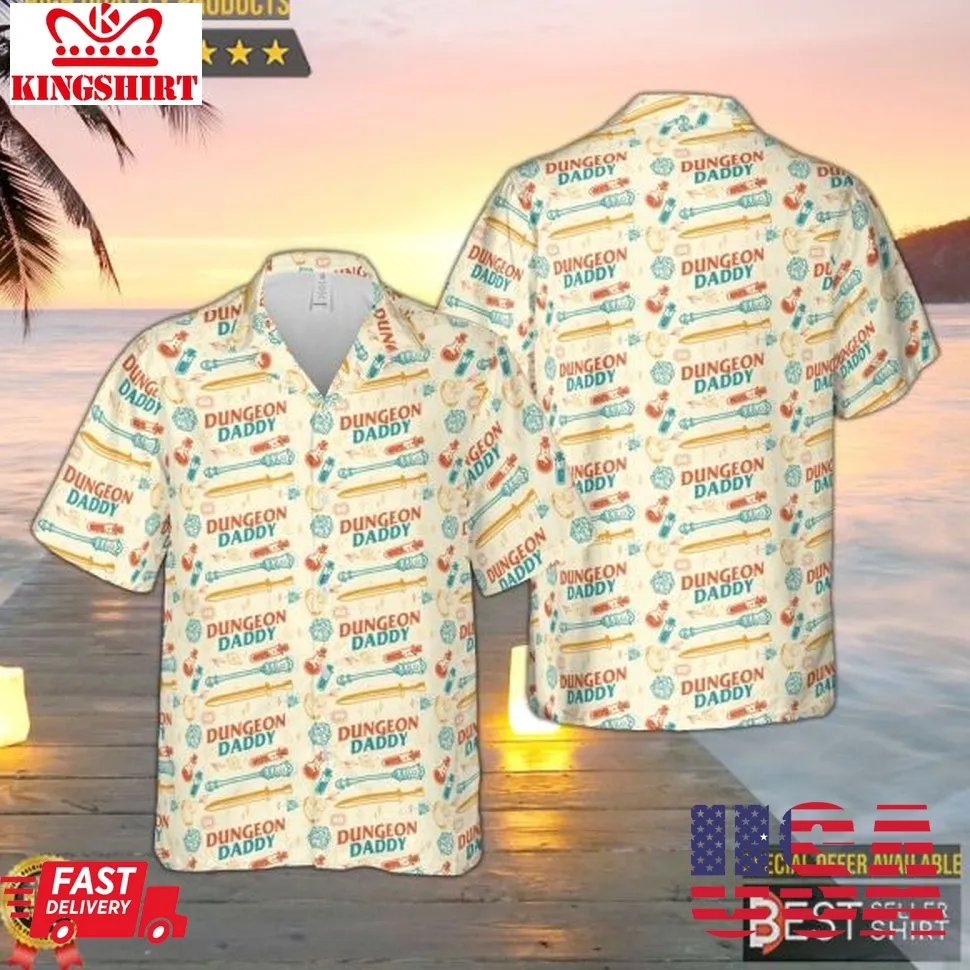 Dungeon Daddy Hawaiian Shirt Dnd Hawaiian Shirt Dnd Dad Shirt Unisex