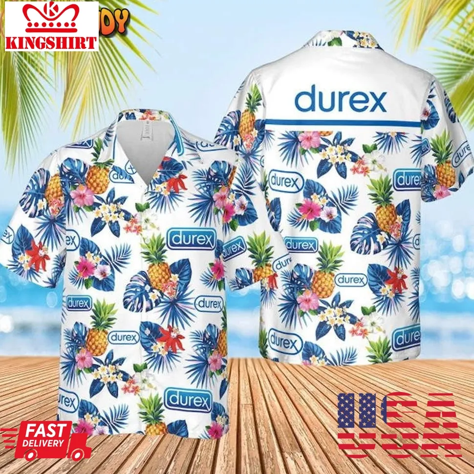 Durex Condoms Logo Hawaiian Shirt And Shorts Unisex