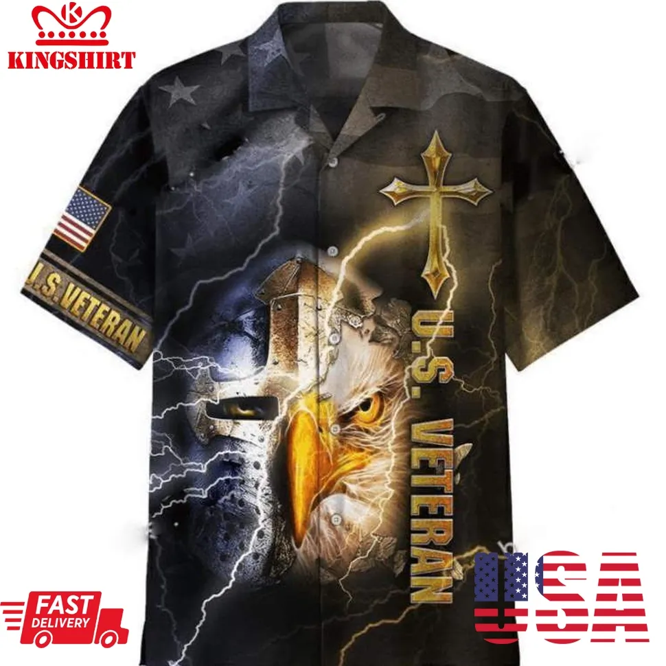 Eagle Thunder Us Veteran Hawaiian Shirt Plus Size