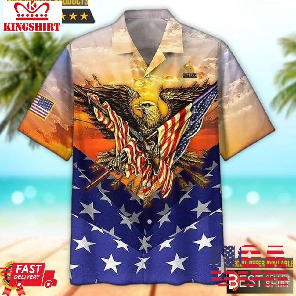Eagles Veteran Day Honor The Fallen Hawaiian Shirt 4Th Of July Shirts Plus Size