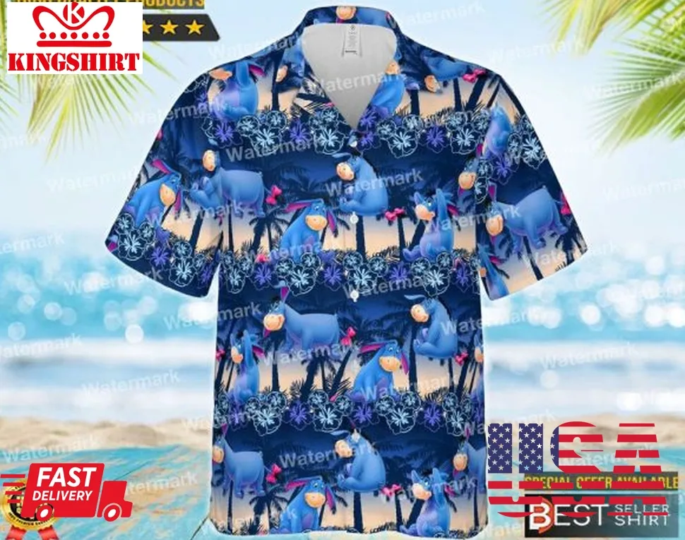 Eeyore Hawaiian Shirt Disney Hawaiian Shirt Size up S to 4XL