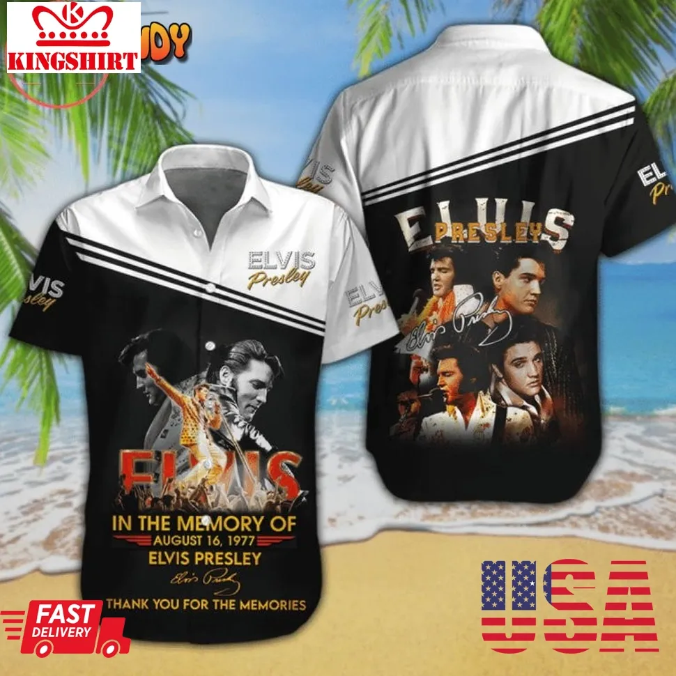 Elvis Presley Thank You For The Memories Hawaiian Shirt Unisex