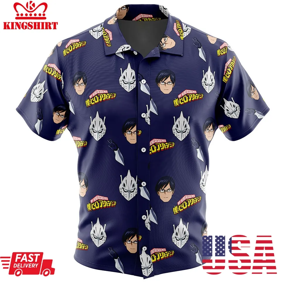 Engine Ida Tenya My Hero Academia Button Up Hawaiian Shirt Plus Size