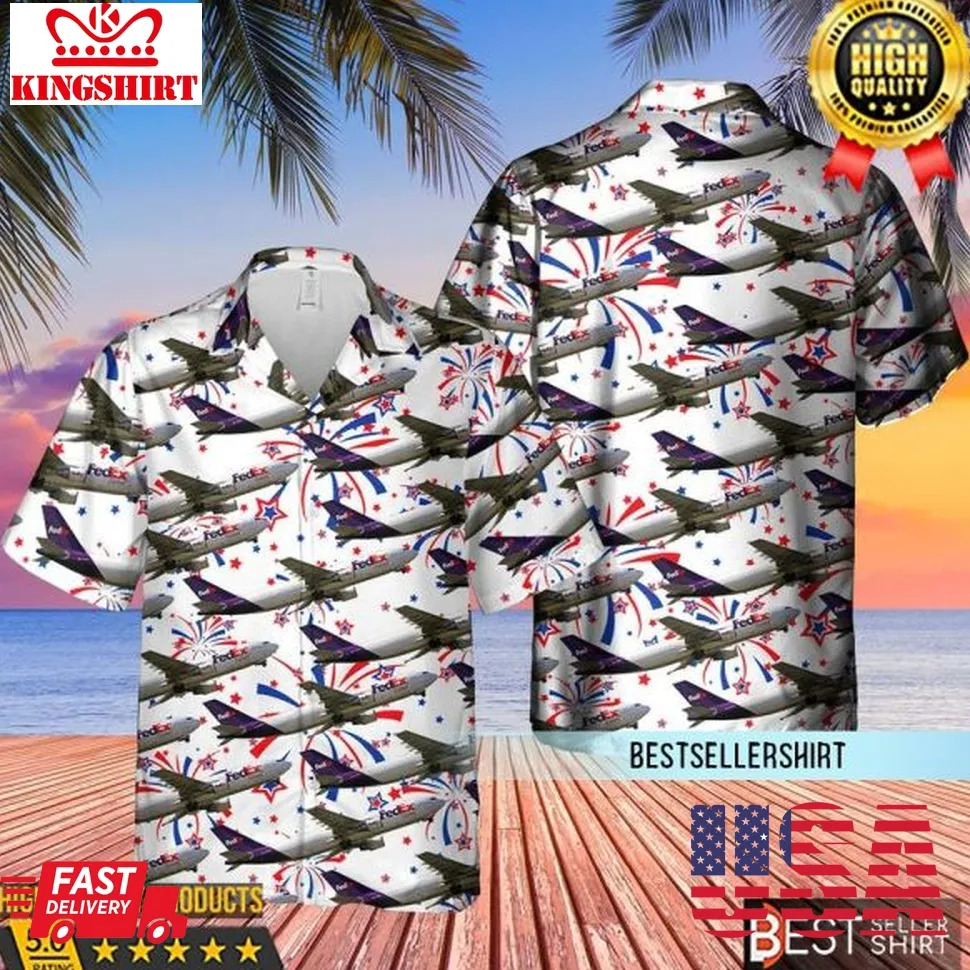 Fedex Express Airbus A300b4 622R Aircraft Hawaiian Shirt For Men And Women Size up S to 4XL