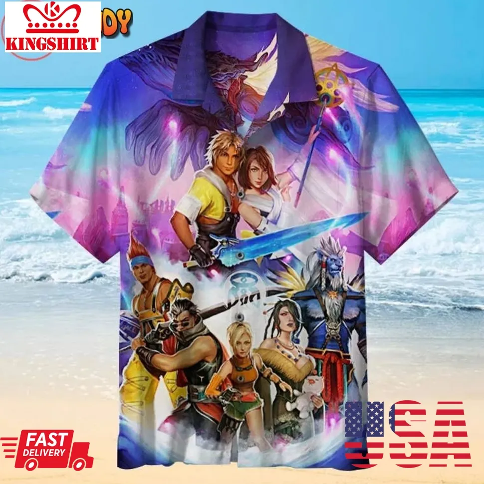 Final Fantasy Hawaiian Shirt Unisex