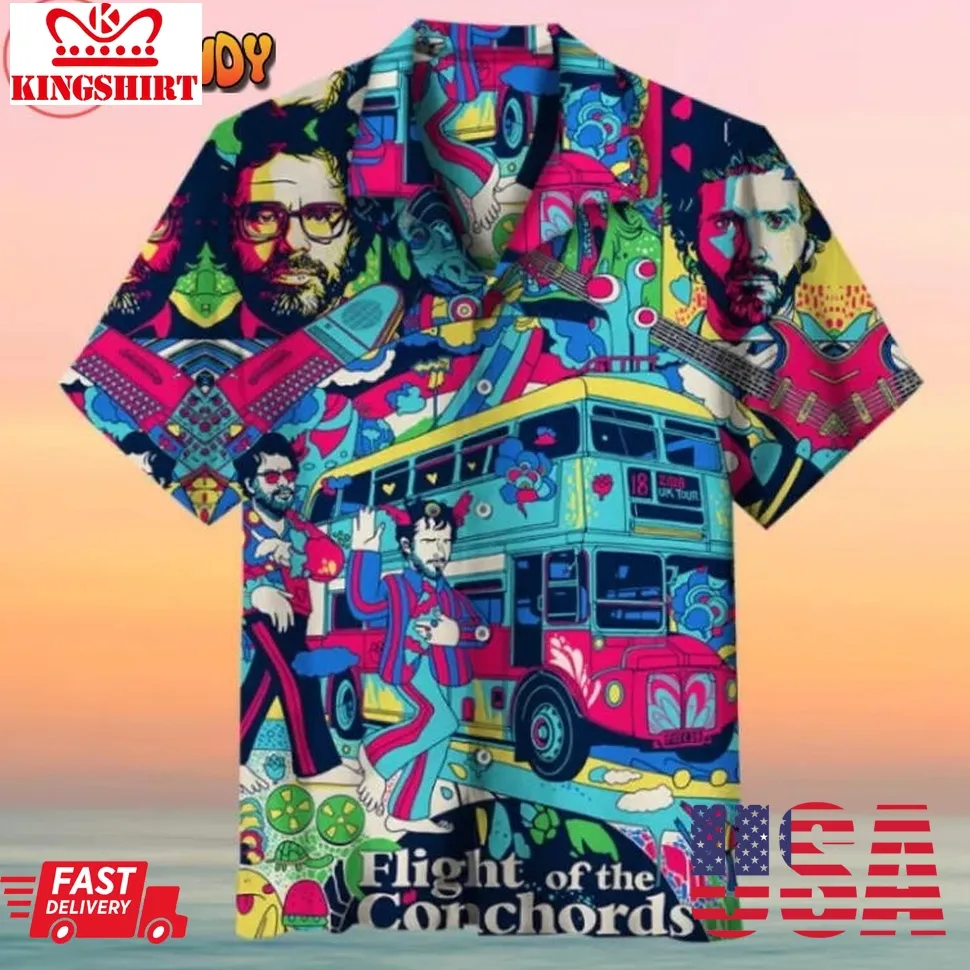 Flight Of The Conchords Hawaiian Shirt Size up S to 4XL