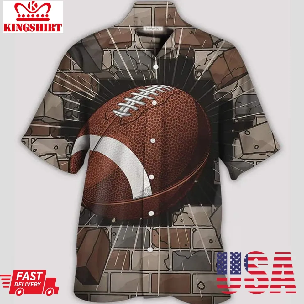 Football Brick Hawaiian Shirt Plus Size