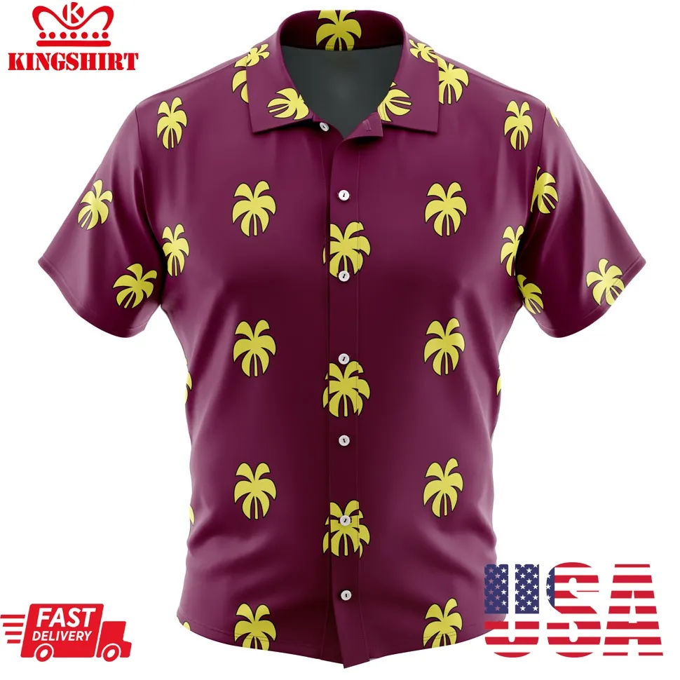 Franky Pattern One Piece Button Up Hawaiian Shirt Plus Size
