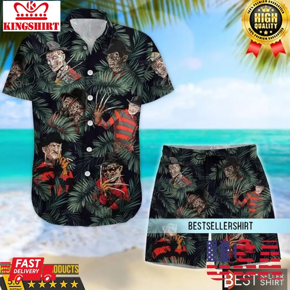 Freddy Krueger Hawaiian Shirt Freddy Krueger Button Shirt Horror Lover Gifts Unisex