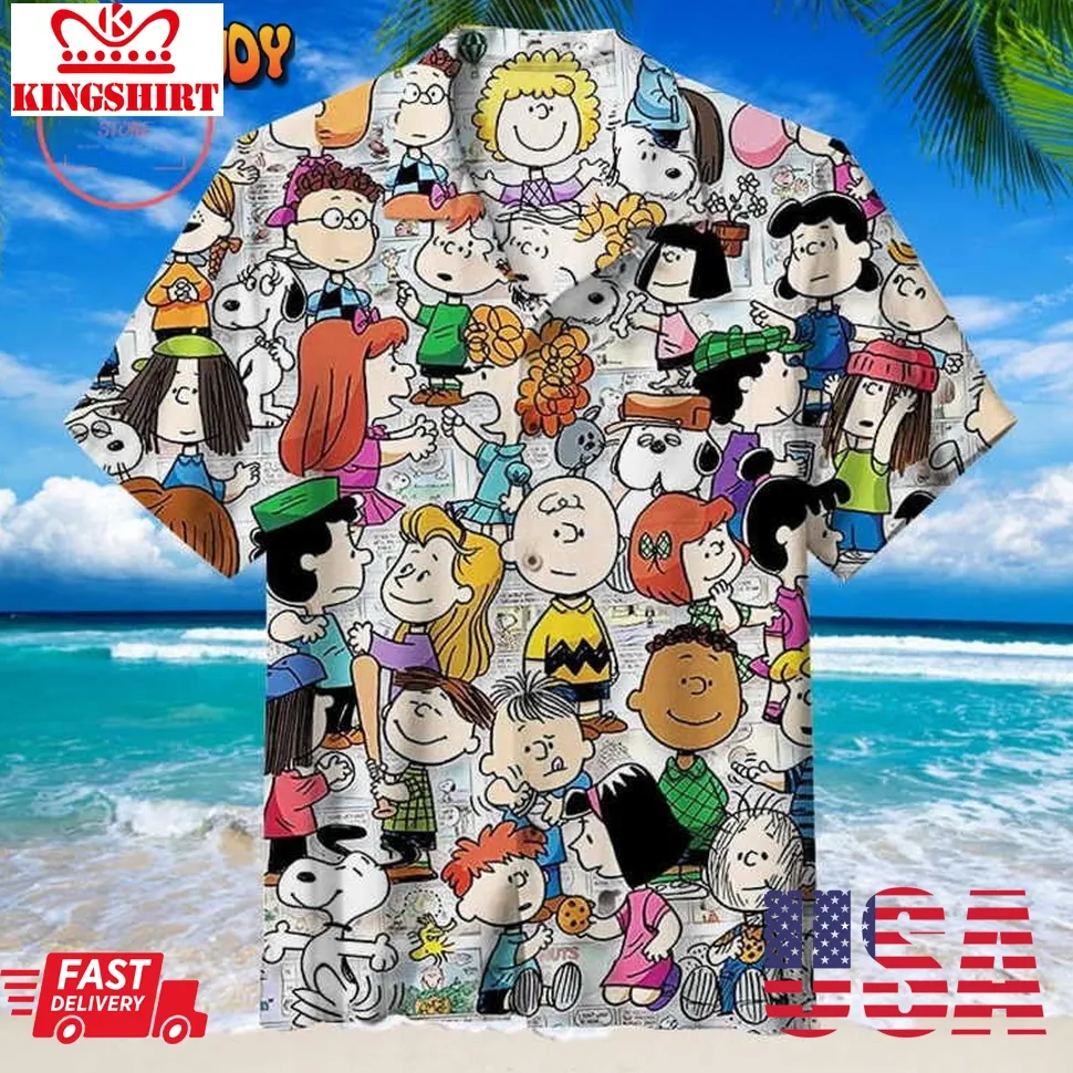 Funny Peanuts Hawaiian Shirt Size up S to 4XL