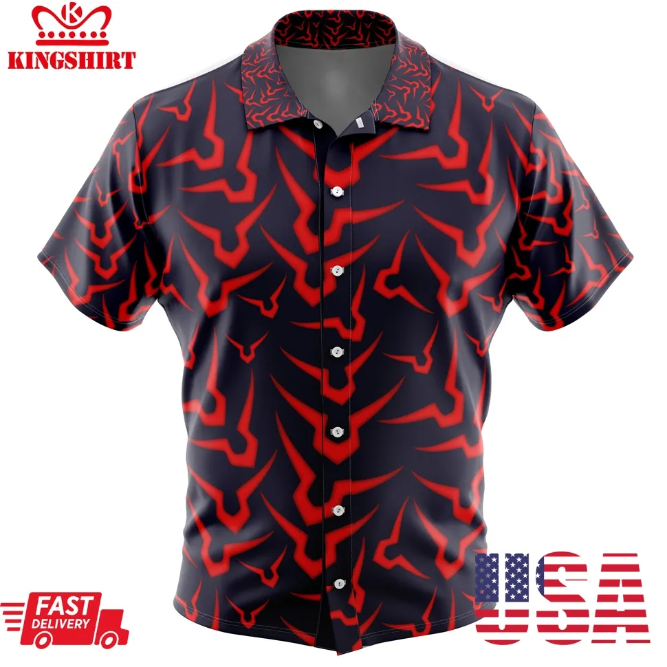 Geass Symbol Code Geass Button Up Hawaiian Shirt Plus Size