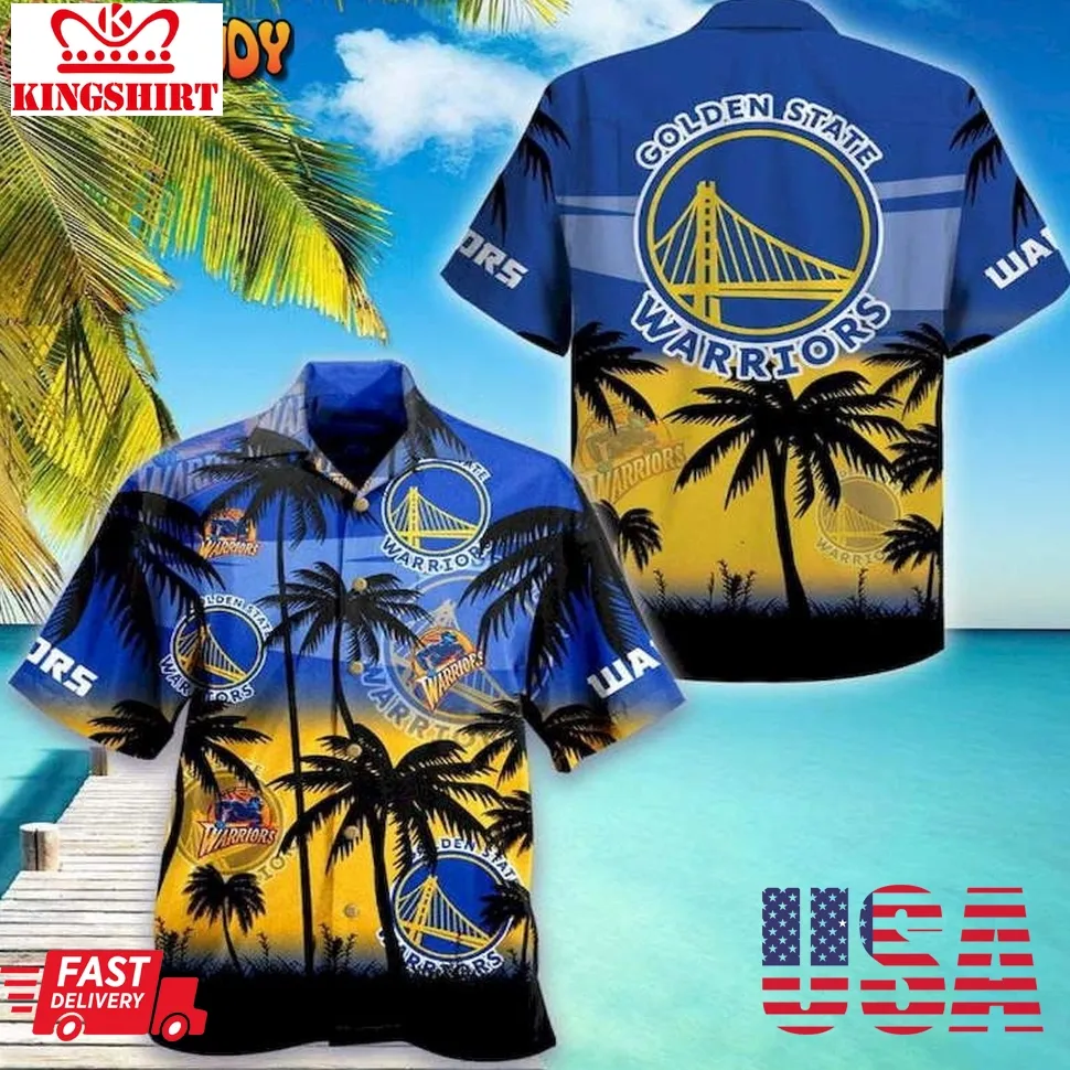 Golden State Warrior Champions Sunset Beach Hawaiian Shirt Unisex