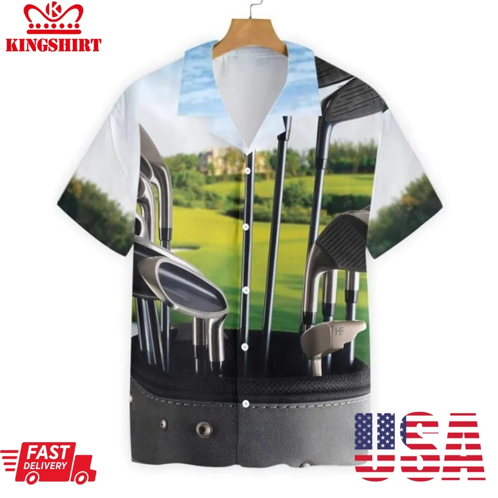 Golf Bag Sunshine Hawaiian Shirt Size up S to 4XL