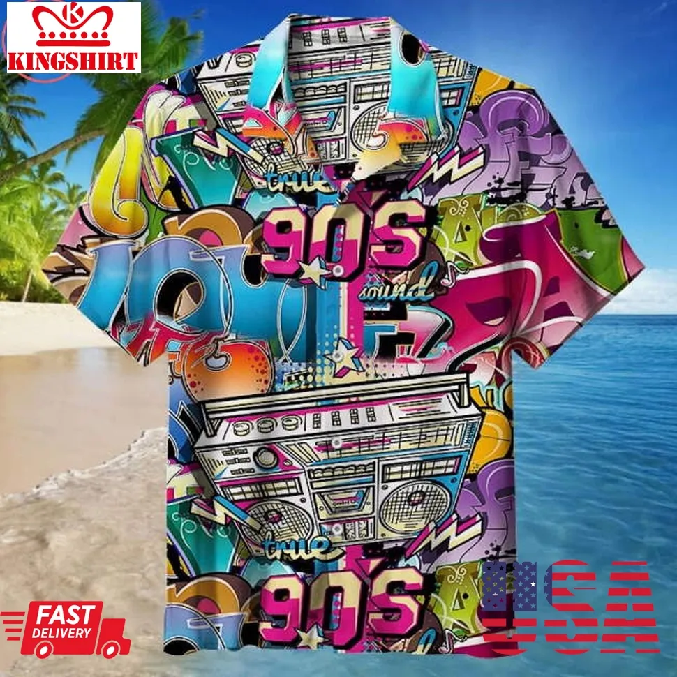 Graffiti Back To 90S Hawaiian Shirt Size up S to 4XL