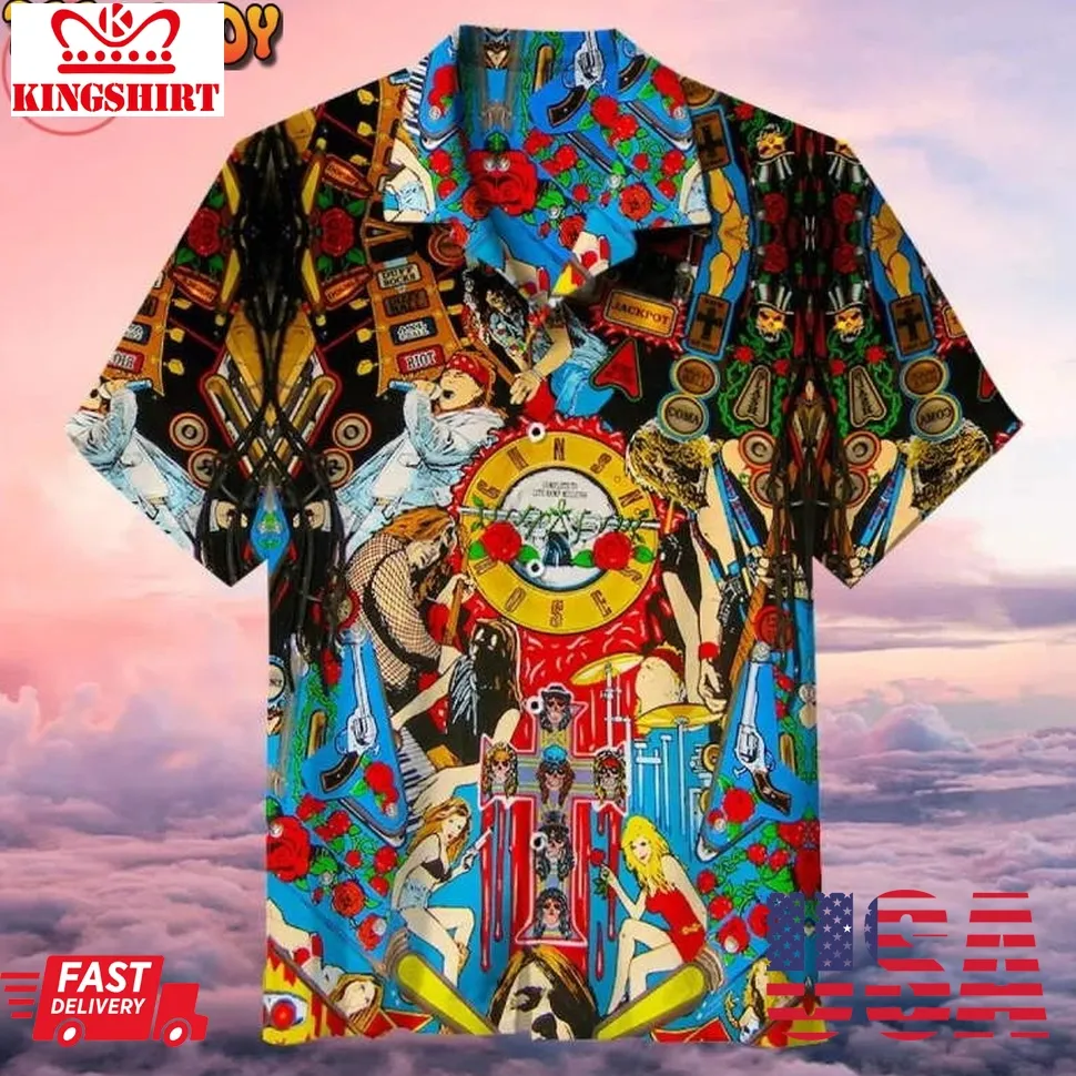 Guns N' Roses Vintage Hawaiian Shirt Unisex